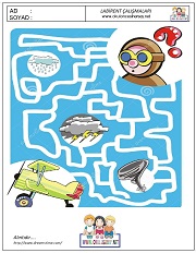 anaokulları için Labirent Bulmaca